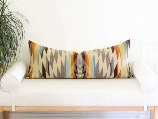 14x36 Summerland Pillow Cover, Southwestern Long Lumbar Cover - Ready To Ship - image 1