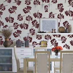 Large Berry Pattern - Custom Vinyl Removable Wall Decals Nature Berries Floral Print - thumbnail 1