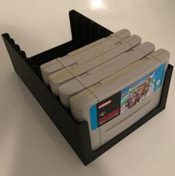 Super Nintendo Snes Game Cartridge Tray - Holds 10 Rack/stand/storage/Box/Case - thumbnail 1