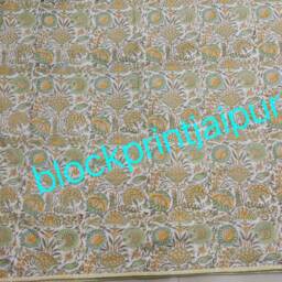 Hand Block Print Cotton Reversible Quilt Dohar, Summer Blanket, Cotton Quilt, King Size Quilt, Blanket & Throws, Cotton Double Bed - thumbnail 3