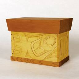 First Nations Bentwood Chest Orca Whale Design - thumbnail 3