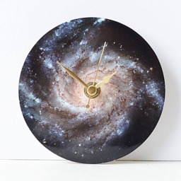 Galaxy Desk Clock - Decoupage Photo Space Stars Astronomy Night Sky Pinwheel - thumbnail 2