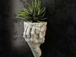 Wall Mounted Plant Pot - Hand Holding Rock Eco Friendly - thumbnail 1