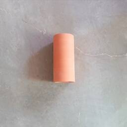 Terracotta Cylinder Wall Sconce Handmade Ceramic Lighting - thumbnail 3