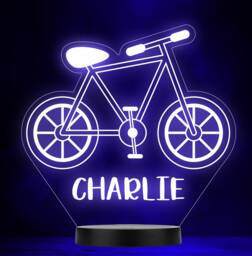Bike Cycling Fan Bicycle Bmx Personalised Gift Colour Change Lamp Night Light - thumbnail 1