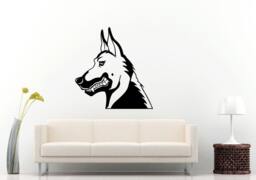 German Shepard Dog Mans Best Friend Cop Breed Animal Wall Decal Vinyl Sticker Mural Room Decor L954 - thumbnail 1