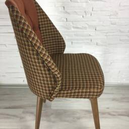 Dining Chairs, Kitchen Velvet Wood Modern Metal Wire Cafe, Restaurant, Handmade - thumbnail 3