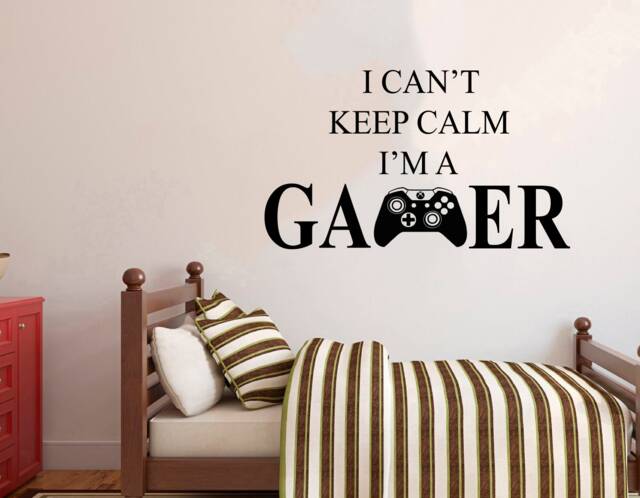 Gamer Wall Decal Video Game Controller, Gaming Room Decor 3051 - image 1