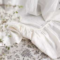 "Linen Curtains With Ruffles- W54"" X H59" - thumbnail 2