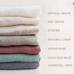 "Linen Curtains With Ruffles- W54"" X H59" - thumbnail 4