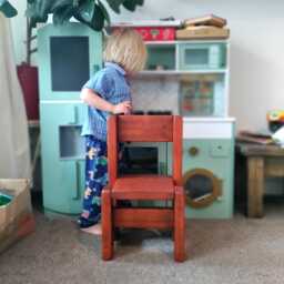 Handmade Child's Chair, Wooden Toddler's Seat, Unique Kid's Furniture