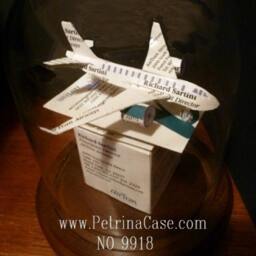Airplane Business Card Sculpture - Handmade Jet Pilot Gift - thumbnail 3