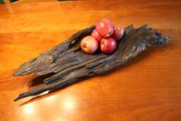 Rustic Wood Centerpiece // Reclaimed Wall Hanging Bowl Home Decor Office Wedding Gift - thumbnail 1