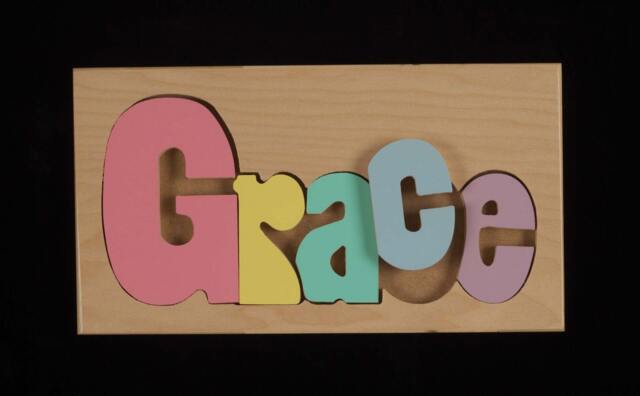 Personalized Wooden Name Puzzle Board - Custom Baby & Toddler Learning Toy Montessori Educational Busy Sensory Kids Room Gift - image 1