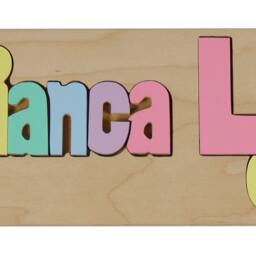 Personalized Wooden Name Puzzle Board - Custom Baby & Toddler Learning Toy Montessori Educational Busy Sensory Kids Room Gift - thumbnail 3