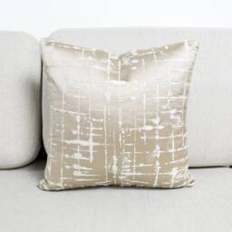 Ashley Wilde Mikkel Cashew Beige Taupe Abstract Cushion Covers, Champagne Designer Throw Pillows, Luxury Scatter Cushions - thumbnail 3