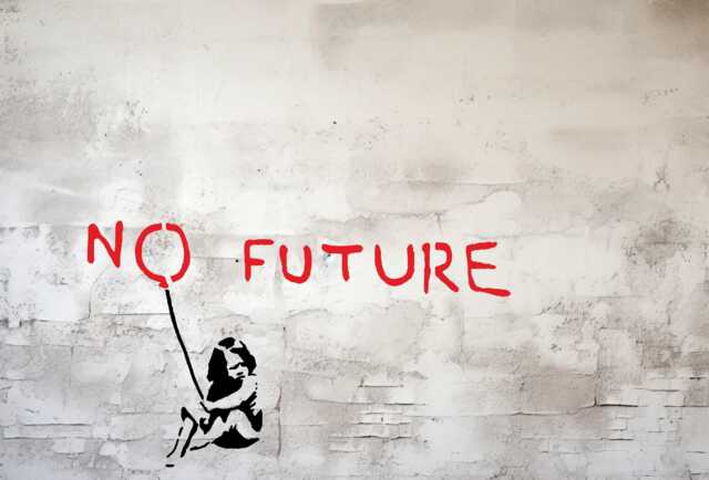 Banksy No Future Stencil - Wall Art & Home D??cor Stencils - image 1