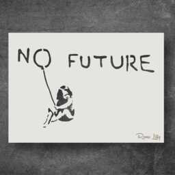 Banksy No Future Stencil - Wall Art & Home D??cor Stencils - thumbnail 3