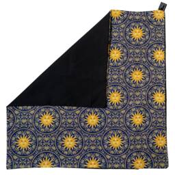 Beautifully Detailed Regal Celestial Sun & Gold Leaf Cushion Cover Fits 18 - thumbnail 2