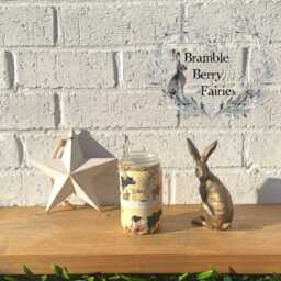 Emma Bridgewater Recycled Jam Jars Make Great Vases Lots Of Designs To Choose From Blue Hen Chickens Bright New Morning Farm Animals Cows - thumbnail 2