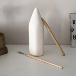 Ceramic Pencil Figure Ready To Paint Bisque Office Decoration Kids Gift Education Unpainted Figurines Home Miniature Art Pen Presents