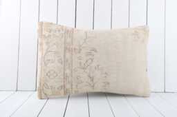 Handmade Vintage Turkish Kilim Pillow Cover 16x24 Decorative Cushion - thumbnail 1