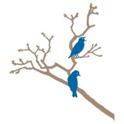 Wall Decal Birds On A Branch, Wall Sticker, Branch Vinyl Stencil, Decoration - thumbnail 3