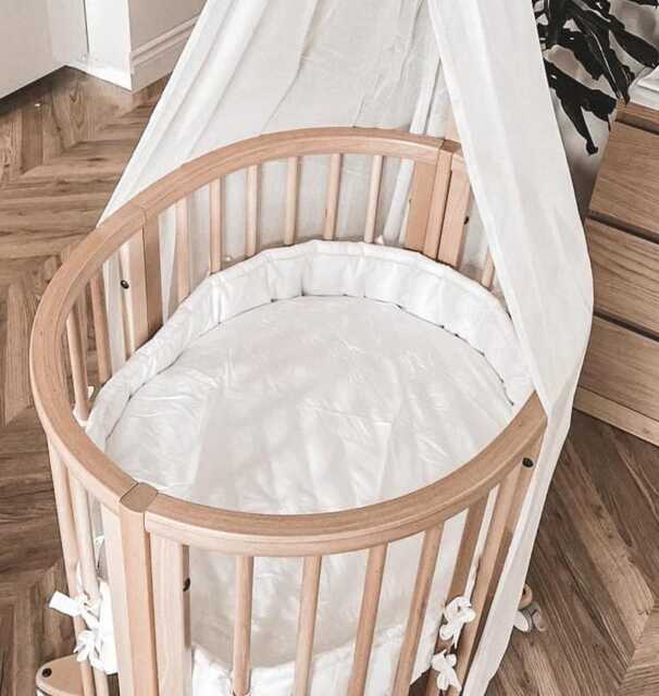 Fitted Cotton Sheet For Stokke Sleepi Mini, Handmade Baby Crib Buy 3 Get 1 Free - image 1