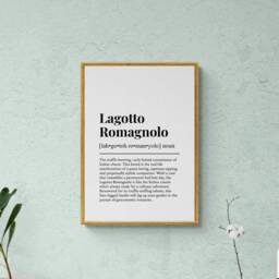 Lagotto Romagnolo Funny Definition Dog Wall Art Print - thumbnail 3