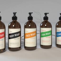 Refillable Soap Dispenser Vintage Style Glass Or Plastic Bottle - 500Ml/16Oz - thumbnail 2