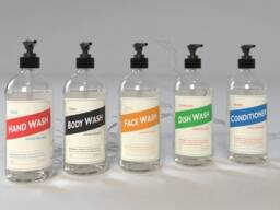 Refillable Soap Dispenser Vintage Style Glass Or Plastic Bottle - 500Ml/16Oz - thumbnail 1