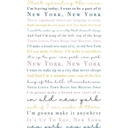 Frank Sinatra New York Lyrics Print Song Lyric Art - thumbnail 3