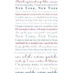 Frank Sinatra New York Lyrics Print Song Lyric Art - thumbnail 2