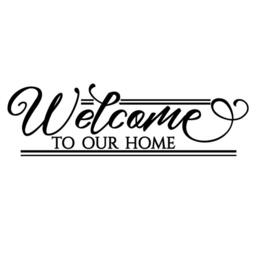 Welcome To Our Home Quote Vinyl Wall Decal - Entryway Decor - thumbnail 3
