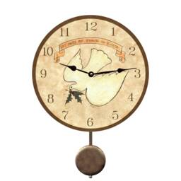 Christmas Dove Wall Clock - Peaceful Holiday Decor & Gift - thumbnail 3