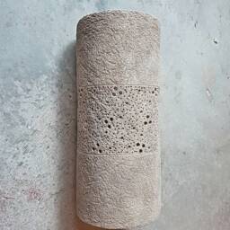 Handmade Gray Ceramic Wall Sconce Stucco Texture Cylinder Light - thumbnail 3