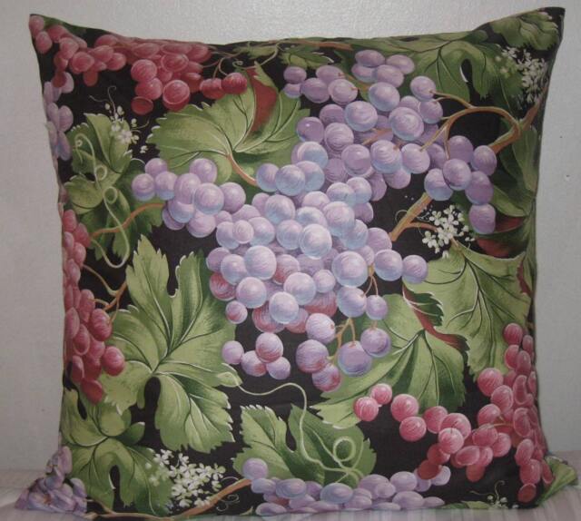 Beautiful Grape Print Decorative Pillow Cover - 24 - image 1