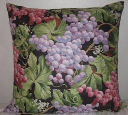 Beautiful Grape Print Decorative Pillow Cover - 24 - thumbnail 1