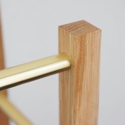 Brass & Oak - Shoe Rack Made From Wood - thumbnail 3