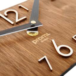 Modern Wall Clock Wooden Rustic - thumbnail 3