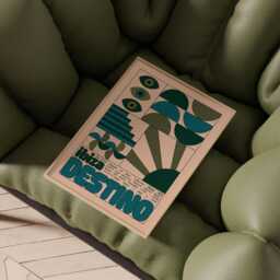 Destino Ibiza Club Print - Poster Wall Art Geometric Funky Dj Clubbing Patterned Bauhaus House Music - thumbnail 3