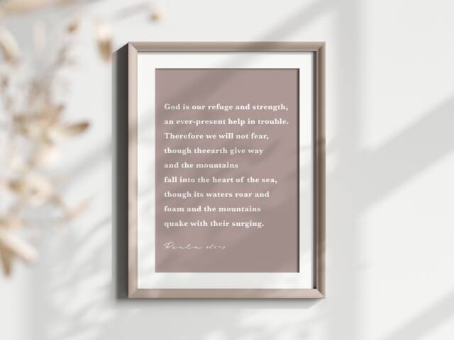 Custom Bible Verse Print, Verses Wall Art, Gift, Modern Gift For Her Or Him, Housewarming - image 1