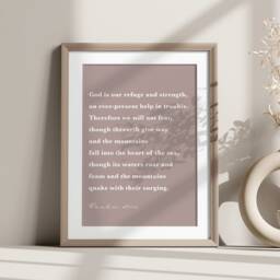 Custom Bible Verse Print, Verses Wall Art, Gift, Modern Gift For Her Or Him, Housewarming - thumbnail 2