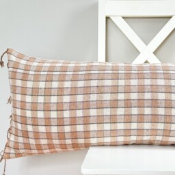Brown Dot Block Print Mudcloth Hmong Pillow Case - thumbnail 3