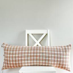 Brown Dot Block Print Mudcloth Hmong Pillow Case - thumbnail 2