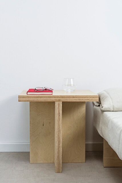 Ototo.08 Bedside Table, Plywood, Nightstand, Night Minimalist, Coffee Table - image 1