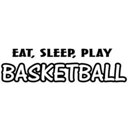 Eat Sleep Play Basketball Wall Decal Sports Quote Saying Athletics Boys Room Decor Mural Stickers Sayings - Vwaq - thumbnail 2