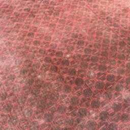 7x10 Antique Afghan Rug, Distressed Terracotta Bukhara Large Muted Red Wool Tribal Rug Living Room, Faded Huge Area - thumbnail 4