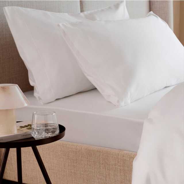 Personalised White Sateen Cotton 300Tc Housewife Pillowcase - image 1