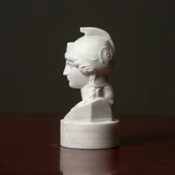 Marble Bust Of Olympian Goddess Athena Carved Greek Marble Statue Figurine Artist Sculpture - thumbnail 2
